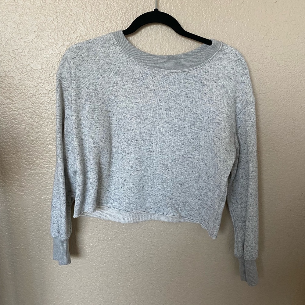 Grey Cropped Sweater